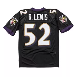 Ray Lewis Baltimore Ravens Mitchell & Ness Hall Of Fame Legacy Black Jersey - Picture 1 of 2