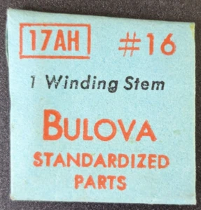 NOS NEU Original Bulova Cal. 17AH - # 16 Aufzugsschaft - Vintage Uhrenteil - Bild 1 von 2