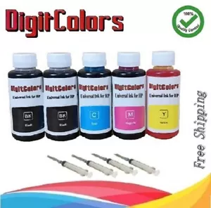 INK Cartridge Refill Kit Bottles for HP 67/65/64/63/62/61/60/901/300 XL Printer - Picture 1 of 3