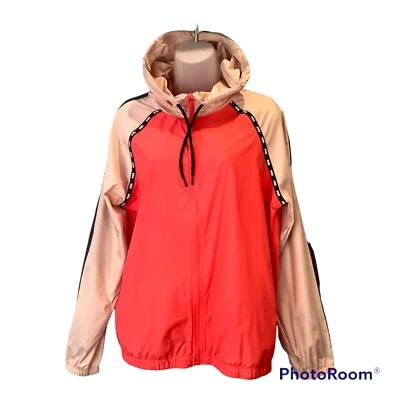 Chaqueta Victoria Secret Rosa Mujer Talla XS/S Cortavientos Rosa Cremallera Completa Logo Foto 1 de 4