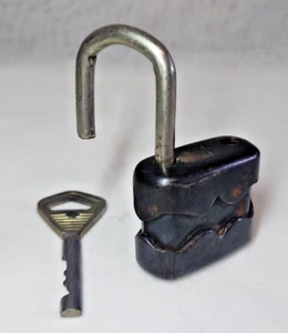 Vorhängeschloss Vintage UdSSR sowjetisch selten Schloss Schlüssel alte antike Metallscheune Sammlung. - Bild 1 von 12