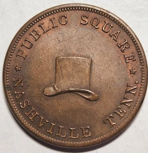 (1852-1853) Tarjeta de tienda Francisco and Whitman Hatters Nashville, Tn. - Imagen 1 de 3