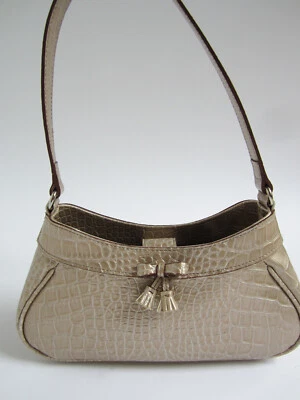 Bolso de Mano Baguette de Hombro Dorado Claro Accesorios Liz Claiborne De Colección Y2K Foto 1 de 4