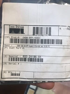 Original Genuine CISCO CWDM-SFP-1530 NIB. In Stock. - Picture 1 of 1