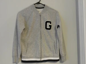 GAP Boys Gray Blue Letter Jacket Size 10 - Picture 1 of 4