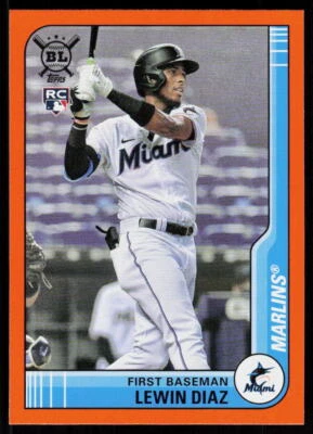 2021 Topps Big League LEWIN DIAZ #26  Baseball Rookie  MARLINS RC - Image 1 of 2