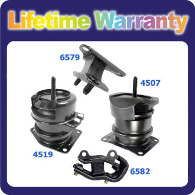 Motor & Trans. Mount For 2001-2003 Acura CL 3.2L Auto M300 4519 4507 6582 6579 — 第 1/4 张图片