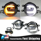 Pair for Toyota Highlander Camry Corolla Bumper LED Fog Lights Lamps W/wiring