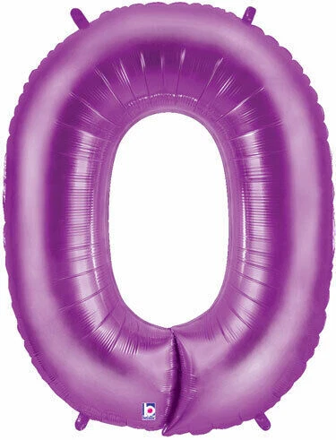 Jumbo #0 Number ZERO Your Choice Foil Mylar Party Event Balloon Decorations - Image 1 of 1