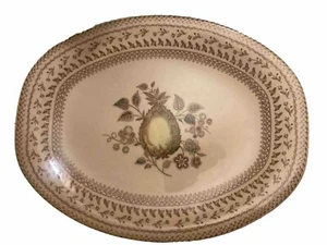 Johnson Bros Old Granite Fruit Sampler 12" Oval Serving Platter - Picture 1 of 2