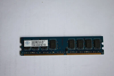 Nanya NT2GT64U8HD0BY-AD 2GB 2RX8 PC2-5400U 800 MHZ PC Memory - Image 1 of 2