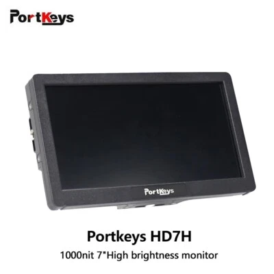 Portkeys HD7H 7 Inch Camera Field Video Monitor High Brightness 1000nits HDMI  - Image 1 of 4