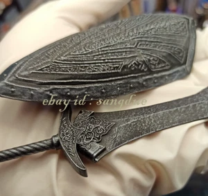 Personalized Custom 1/12 DARK SOULS Black Knight Sword Shield Set In Stock - Picture 1 of 6