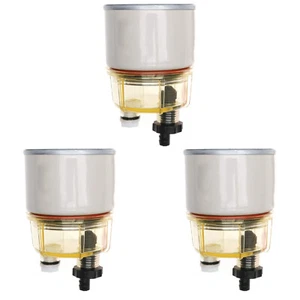 3pcs R12T 10 Micron Fuel Filter / Water Separator Replacement Element 120AT - Picture 1 of 7