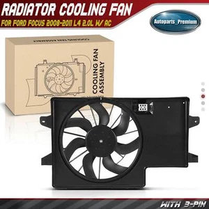 Conjunto de ventilador de refrigeración del radiador para Ford Focus 2008-2011 2,0 L con aire acondicionado - Imagen 1 de 8