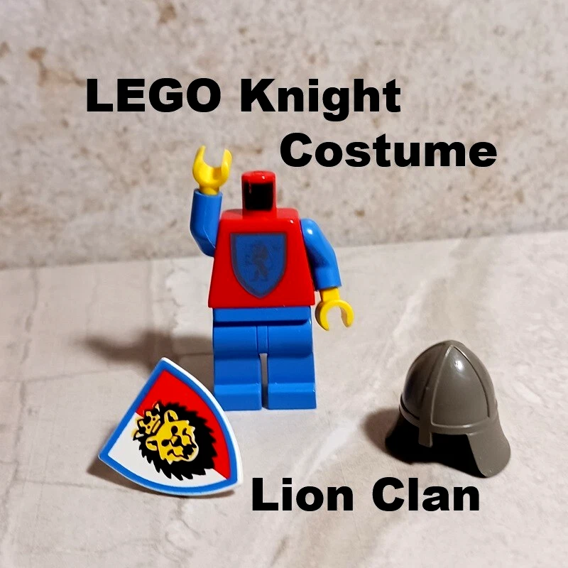 Vintage LEGO Kingdoms Knight Add Your Head Costume Shield Helmet Battle Ready - Image 1 of 1