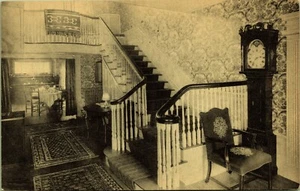 Empfangshalle Standuhr Hartness House Springfield Vermont Postkarte - Bild 1 von 2