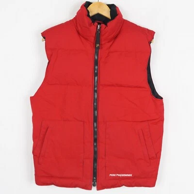 PEAK PERFORMANCE DOWN V 男式背心马甲 M 码红色全拉链绝缘 s12632 — 第 1/4 张图片
