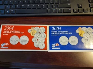 2004 UNITED STATES MINT SET DENVER AND PHILADELPHIA LENSES W/COA - Picture 1 of 4