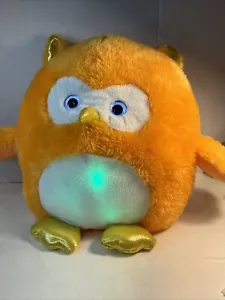 Peluche Hug Me Light Up suave naranja búho 14" de alto edades 3+ limpio en muy buena condición - Imagen 1 de 7
