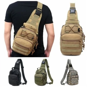 Umhängetasche Taktische Schulter Brusttasche Herren Outdoor Sport Wandern Handtasche - Bild 1 von 13