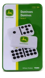 John Deere *DOMINOES* Double 9 Set *TIN COLLECTOR BOX* BRAND NEW IN BOX - Picture 1 of 1