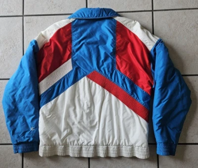 Vintage Men's ROFFE Wildcat Ski Jacket ~Size MEDIUM ~ Red, White & Blue - Imagem 1 de 4
