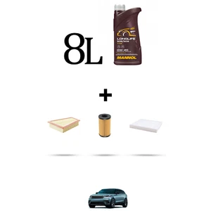 HOFFCAR Kit tagliando 3 FILTRI e 8L OLIO per Land Rover Velar (L560) 2.0 P250 18 - Foto 1 di 5