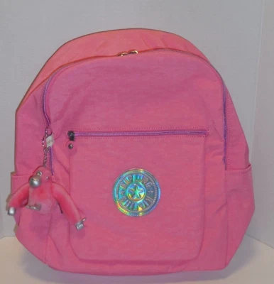 Kipling Chuwy Mochila Bolso para Libros Cool Rosa Holograma Niñas Nuevo Foto 1 de 3