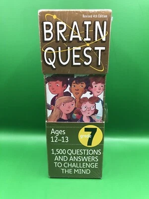 Brain Quest Grade 7 Revised 4th Edition  1500 Questions and Answers Ages 12 - 13 - Image 1 of 4