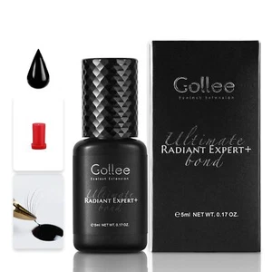 Gollee Lash Glue Eyelash Extension Adhesive 0.5s Fast Dry Waterproof Black 5ml - Picture 1 of 5