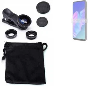 Kamera Linsen für Huawei P40 lite E Weitwinkel Makro Fisheye Augsatz Linsenset - Zdjęcie 1 z 6