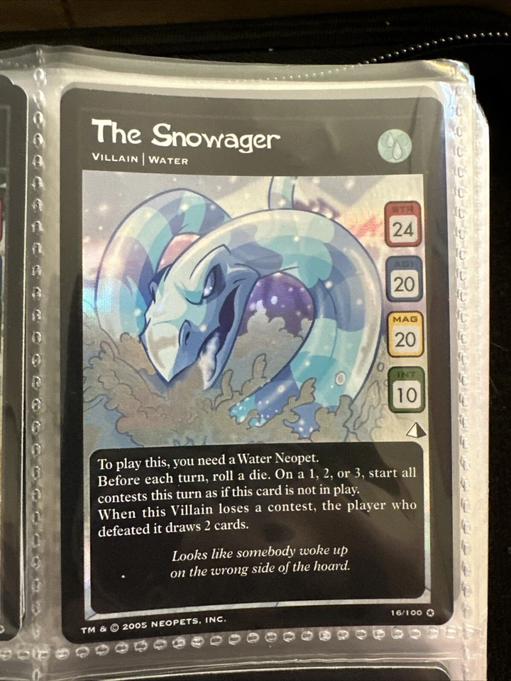 Neopets TCG The Snowager 16/100 Lost Desert Holo Foil 2005 - Image 1 of 1
