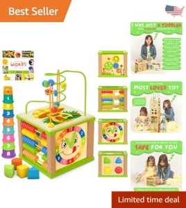 Baby Activity Cube - Educational 1-2 Year Old Boy Toys - Maze, Stacking Cups - Picture 1 of 8