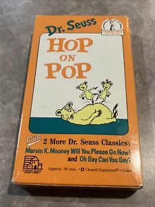 Dr Seuss Hop on Pop Beginner Book Video VHS Tape Marvin K. Mooney Oh Say Can You - Picture 1 of 4