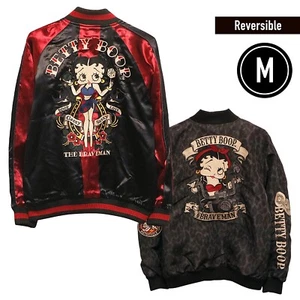 THE BRAVEMAN BETTY BOOP Reversible Sukajan Embroidery MA-1 Jacket M Japan New - Picture 1 of 16
