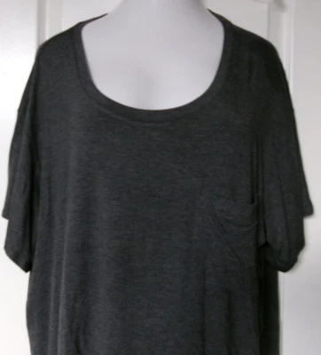 Alfani Ultra Soft Gray Short sleep shirt Size 3X  Charcoal Heather - Image 1 of 3