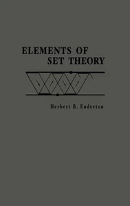 Herbert B. Enderton / Elements of Set Theory9780122384400 - Imagen 1 de 5