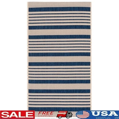 Alfombra Exterior Resistente a Manchas Pila Baja Fácil Cuidado Duradera Hecha a Máquina 2x3 Nueva Foto 1 de 4