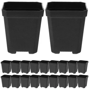 20 Stück Kunststoff Gärtnertöpfe eckig Sukkulenten Pflanztöpfe - Bild 1 von 12