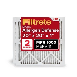 Filtro de aire para horno de CA Filtrete 20x20x1, MERV 11, MPR 1000, defensa de micro alérgenos... - Imagen 1 de 9