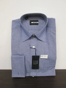 Pierre Cardin Blue Long Sleeve Button Up Shirt Men's Collar 15.5" BNWT - Picture 1 of 4