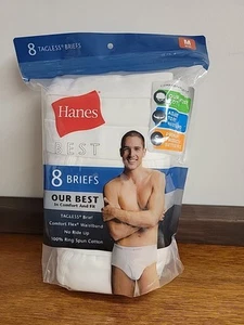 Mens White Briefs Medium - Picture 1 of 6