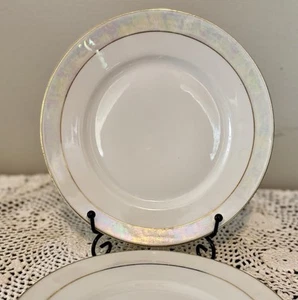 Vintage C Tilesch  Altwasser, 6648,Silesch Iridescent, Set Of 4 Salad Plates - Picture 1 of 5