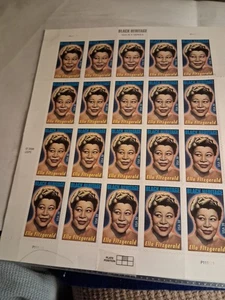 US 39cent Postage Stamps Sctt#4120 Ella Fitzgerald Sheet Of 20 - Picture 1 of 4