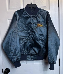 Giacca Carmen Ferroviaria Vintage Adulto Medio Blu Raso USA Union Made - Foto 1 di 7