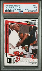 1997 Collector's Choice Basketball Michael Jordan Catch 23 #189 PSA 7 - Bulls - HOF - Bild 1 von 2