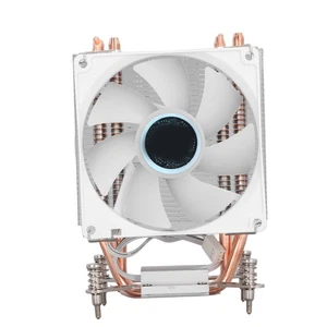 CPU Cooling Fan 3.5in 4 Heat Pipes 3pin 12VDC 2000RPM Hydraulic Bearing CPU NEW - Afbeelding 1 van 12