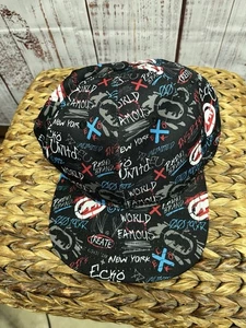 Ecko Unltd Hat Cap Black Red Adjustable New York - Picture 1 of 3