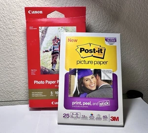 Post-it Picture Paper High Gloss 4x6 Inch & Canon Photo Paper Plus Glossy II - Picture 1 of 5